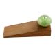 2 Pieces Green Black Crackle Wooden Door Stopper